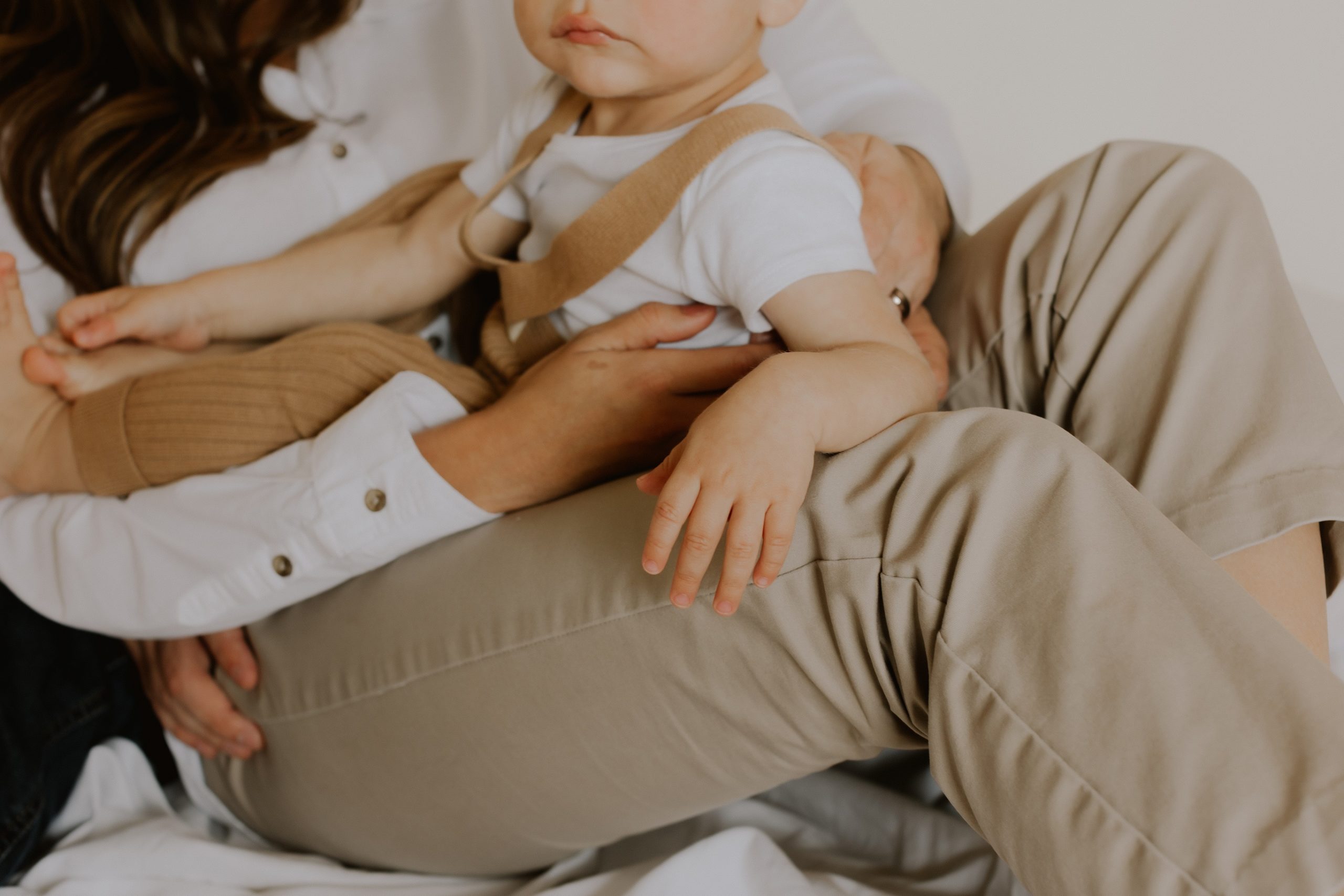 Background image of baby with mother